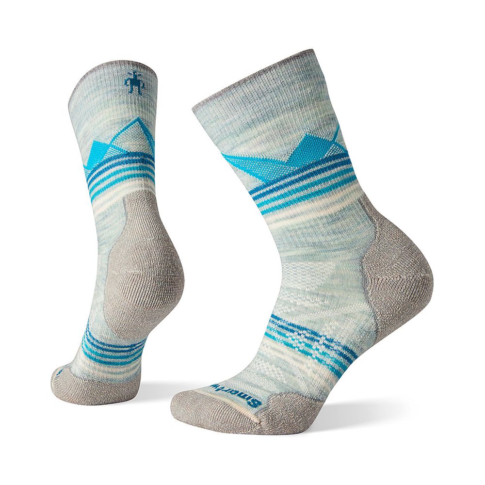 The North Face Socks Womens Australia - The North Face Smartwool Phd Outdoor Lightt Pattern Crew Gre